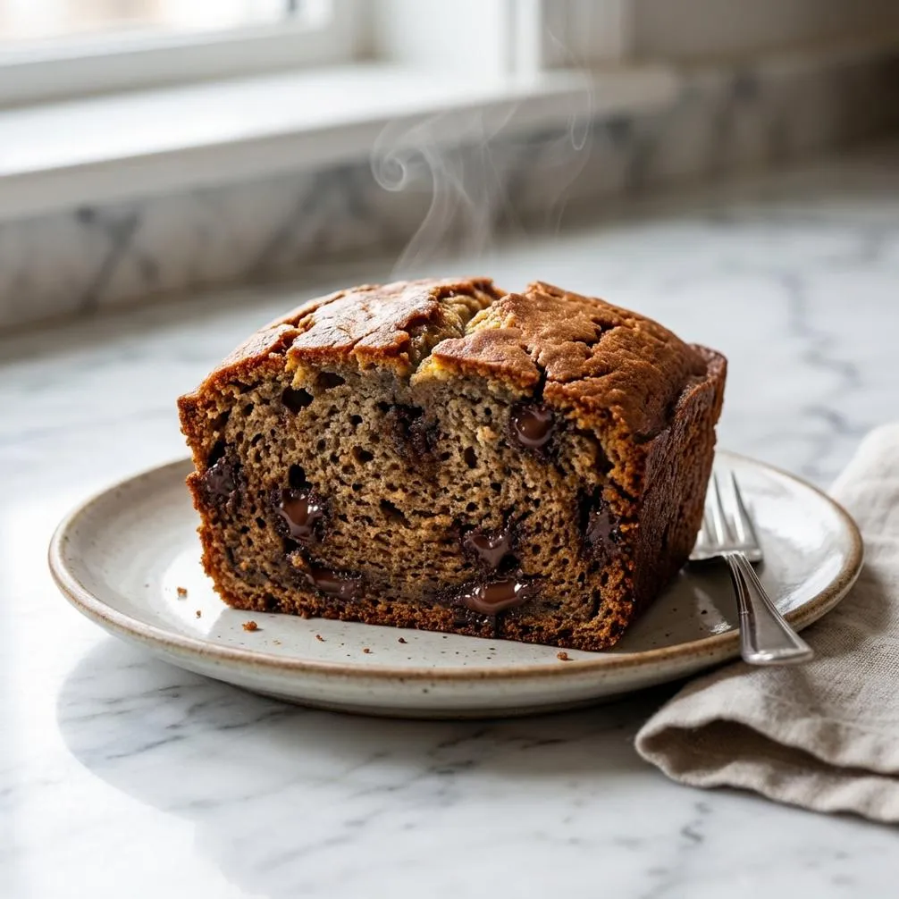 Secret to the best EASY CHOCOLATE CHIP BANANA BREAD (1-Bowl)
