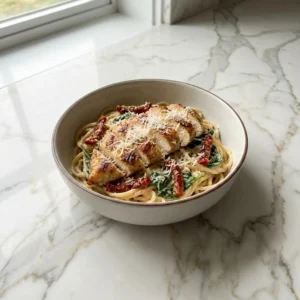 The provided text is a title, not a specific recipe. Please provide the text of a single recipe so I can extract the visual details of the final dish.