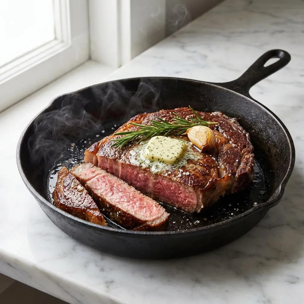 best Cast Iron Pan-Seared Steak Recipe