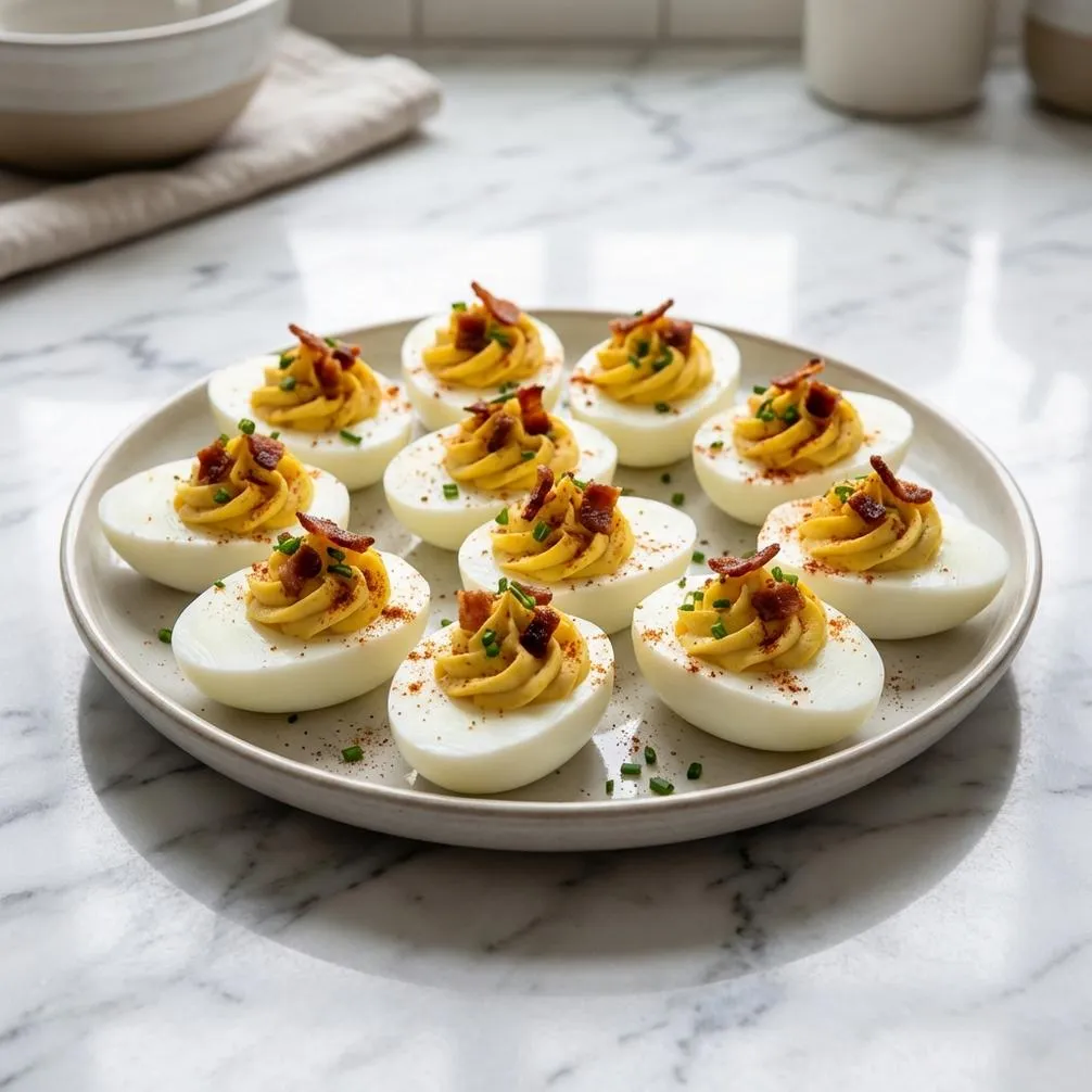 the Best Deviled Egg Bar with 12 Toppings