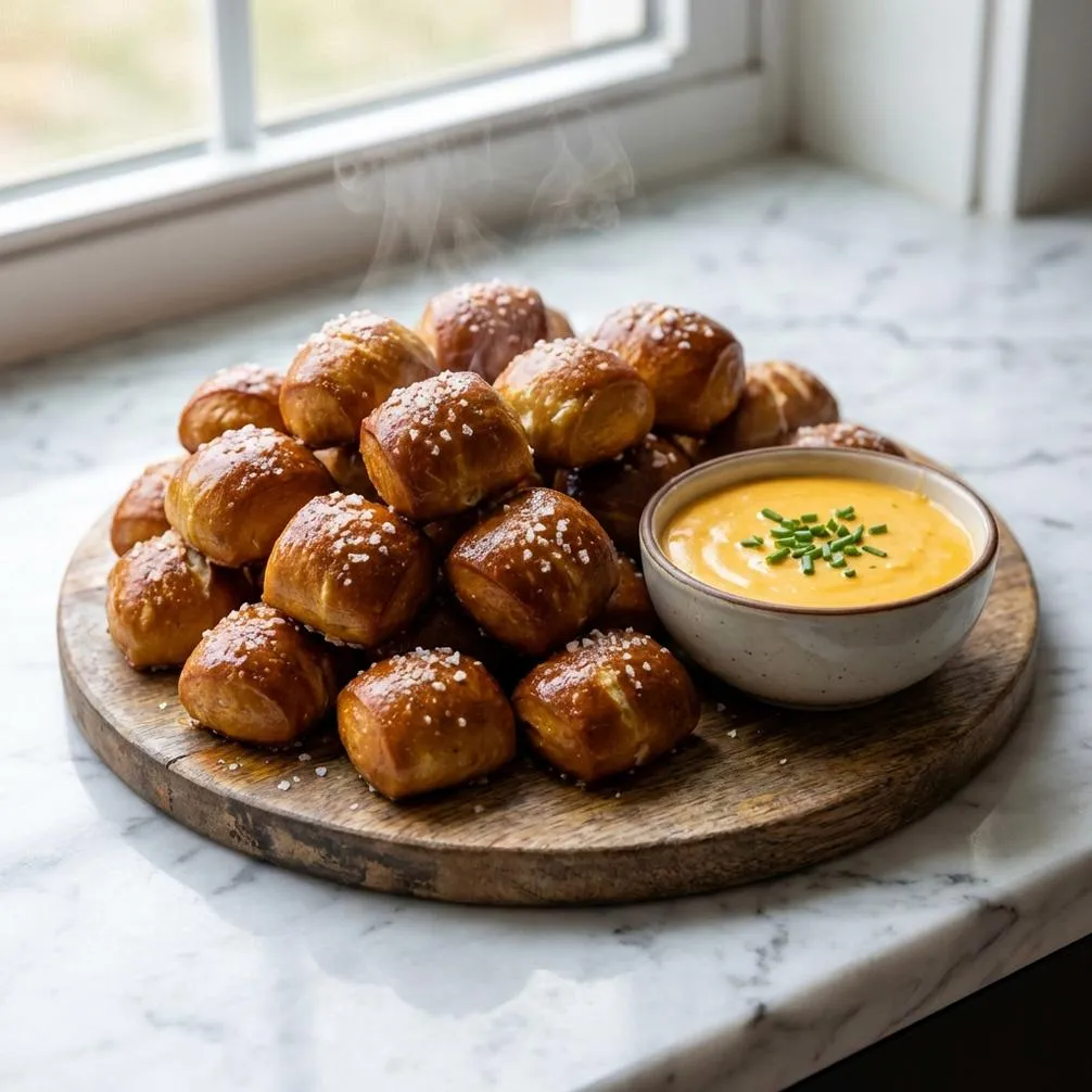 Homemade Soft Pretzel Bites in 4 steps
