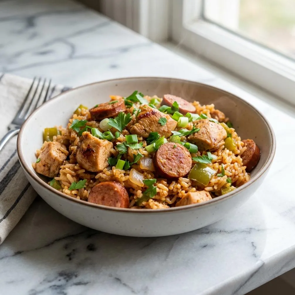 Instant Pot Chicken & Sausage Jambalaya