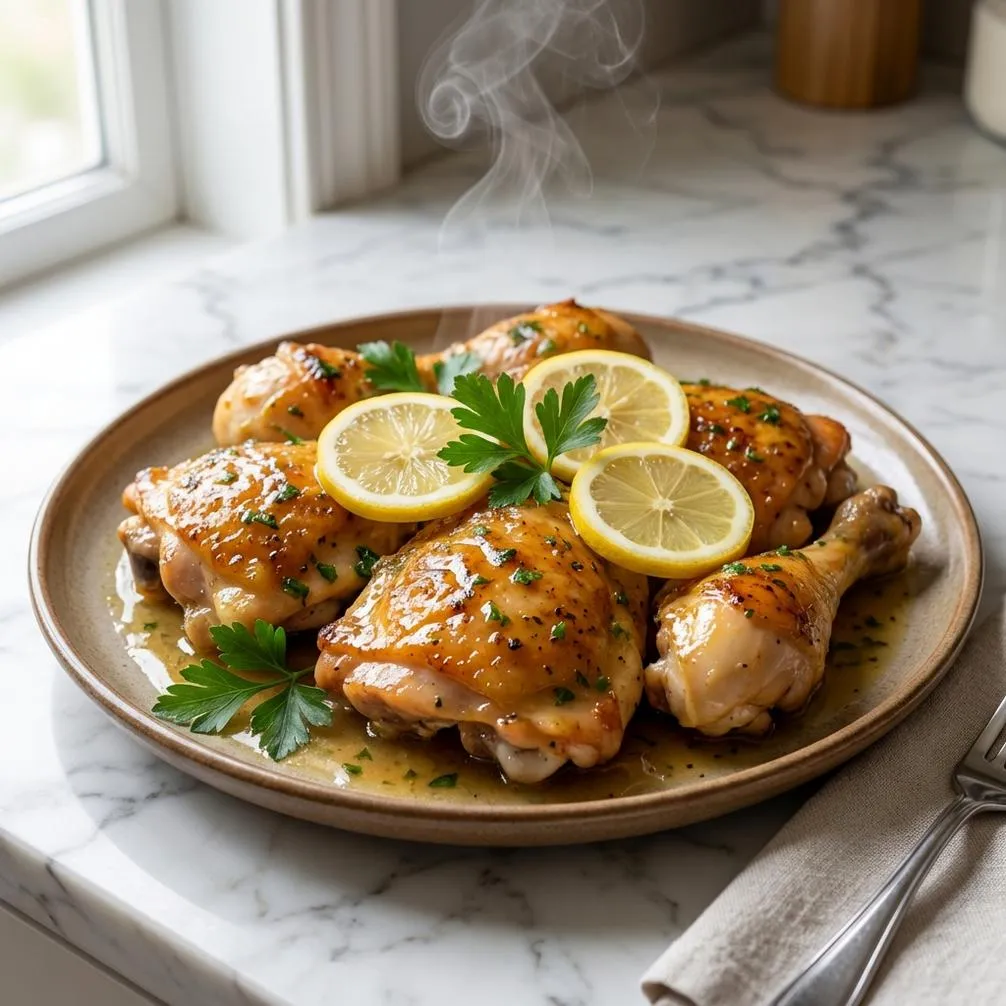 Instant Pot Lemon Garlic Chicken Recipe