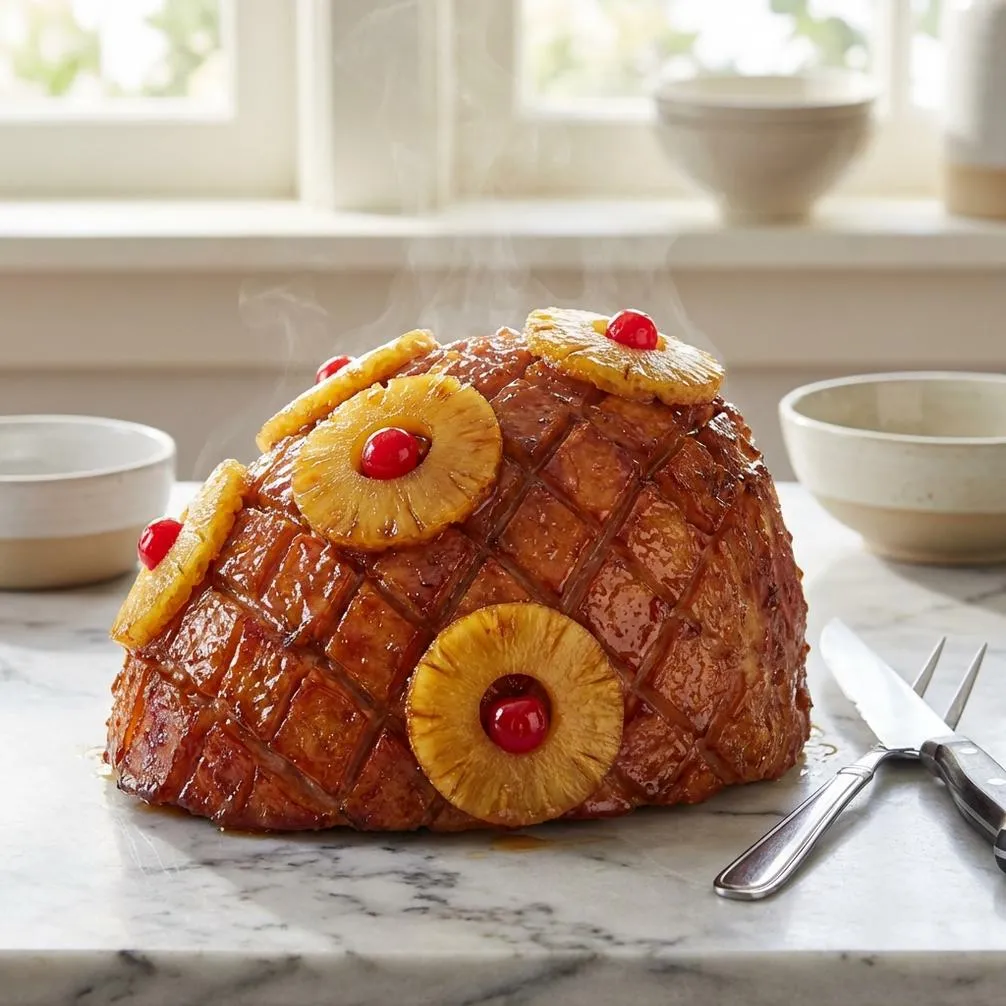 Irresistibly Sticky Pineapple Ginger Ham