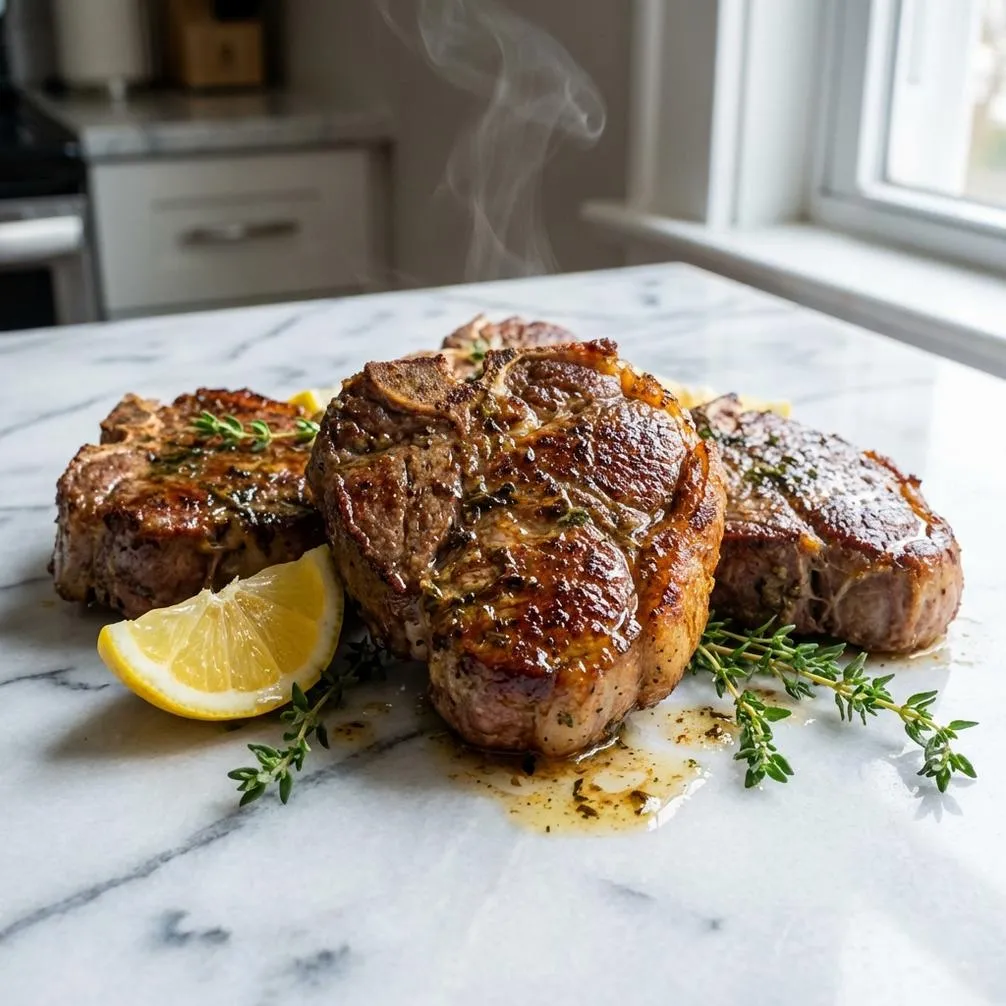 Lamb Loin Chops with Lemon and Thyme