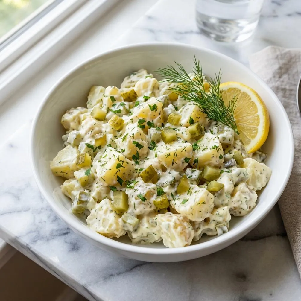Lemon-Herb & Dill Pickle Potato Salad a Delight