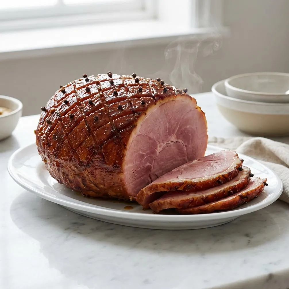 5-Star Perfect Brown Sugar Mustard Glazed Ham