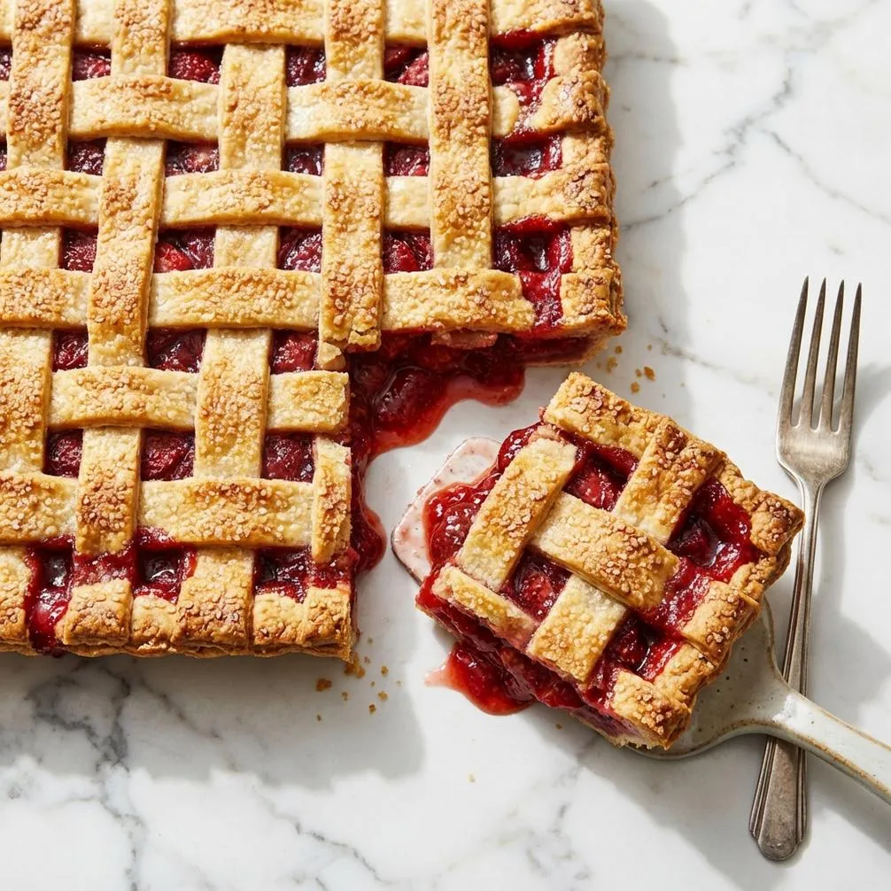 Easy recipe for Strawberry Slab Pie Recipe