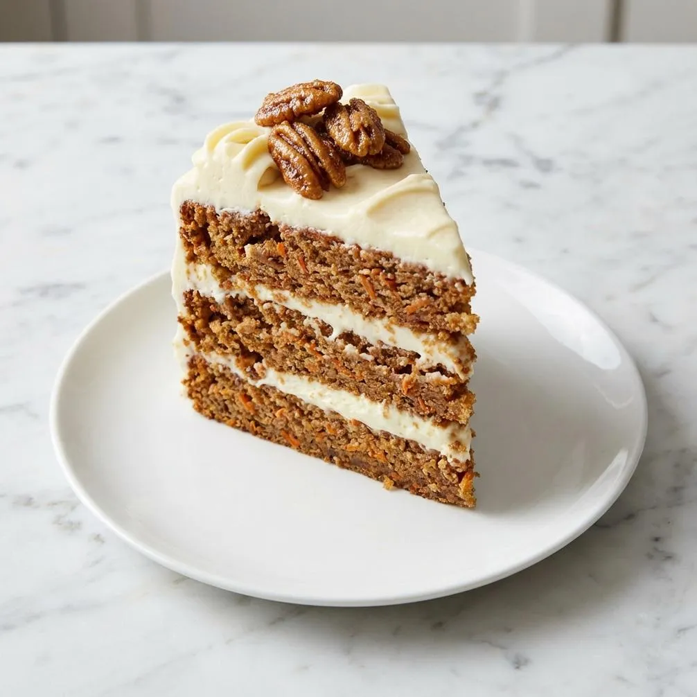 The Best Carrot Cake with Candied Pecans in 60