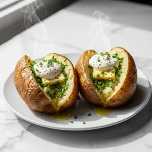 Baked Potato Halves featured