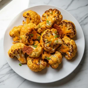 Cheddar Ranch Roasted Cauliflower featured