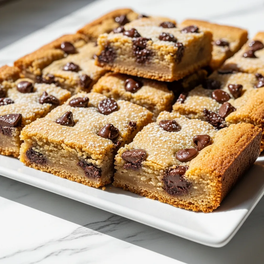 Chocolate Chip Cassava Cookie Bars