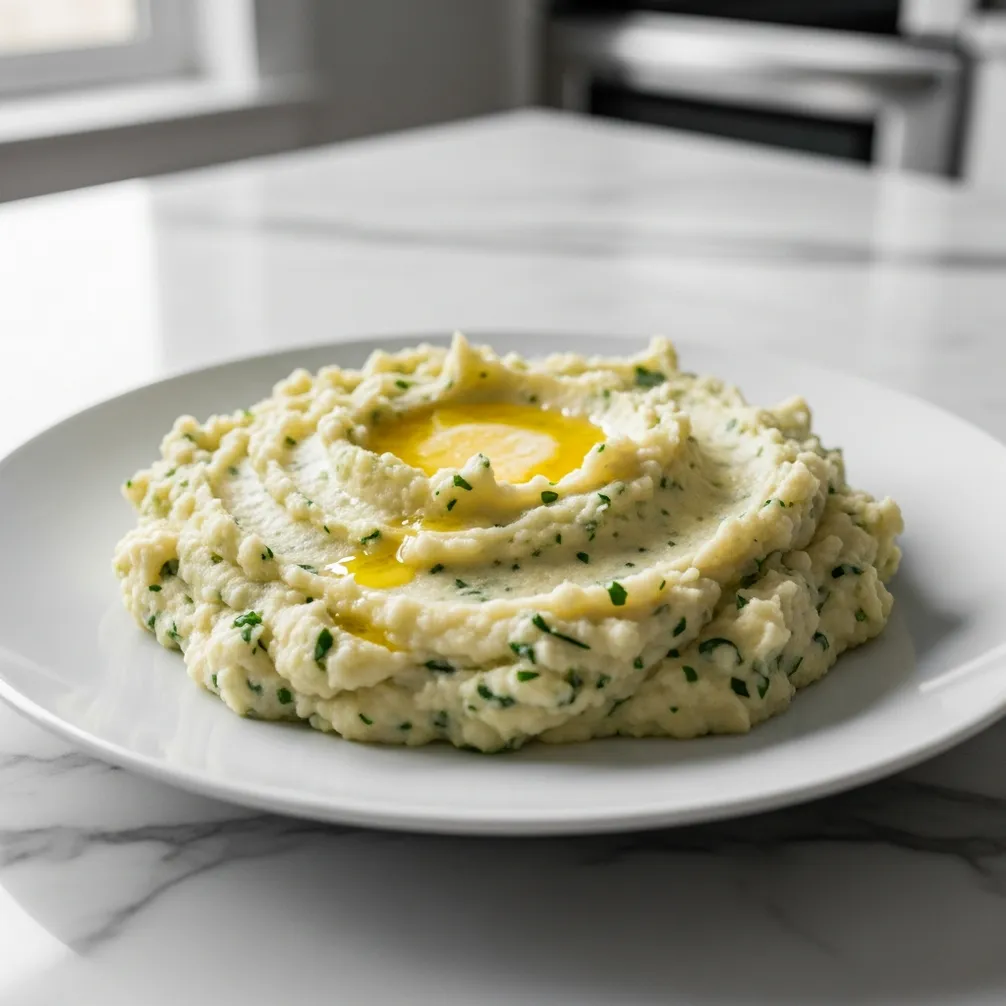 Creamy Garlic Mashed Cauliflower