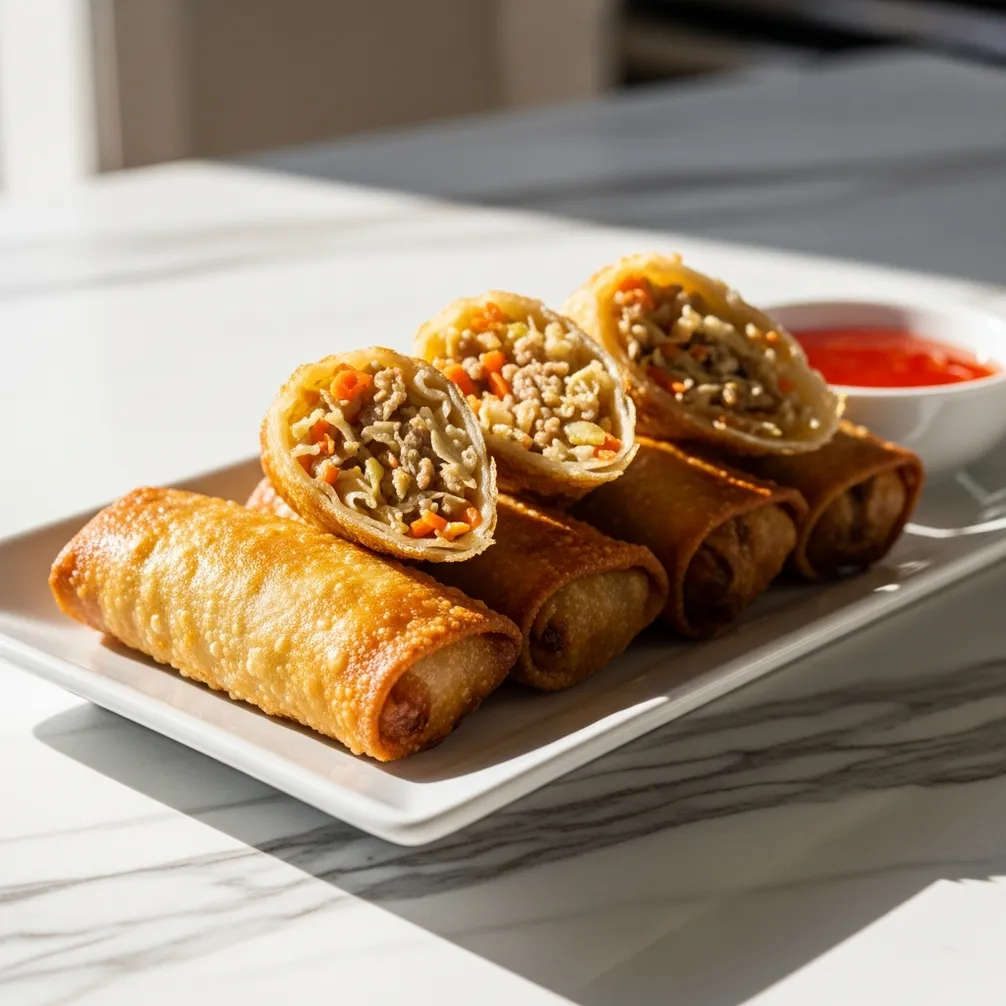 Crispy Oven Baked Egg Rolls