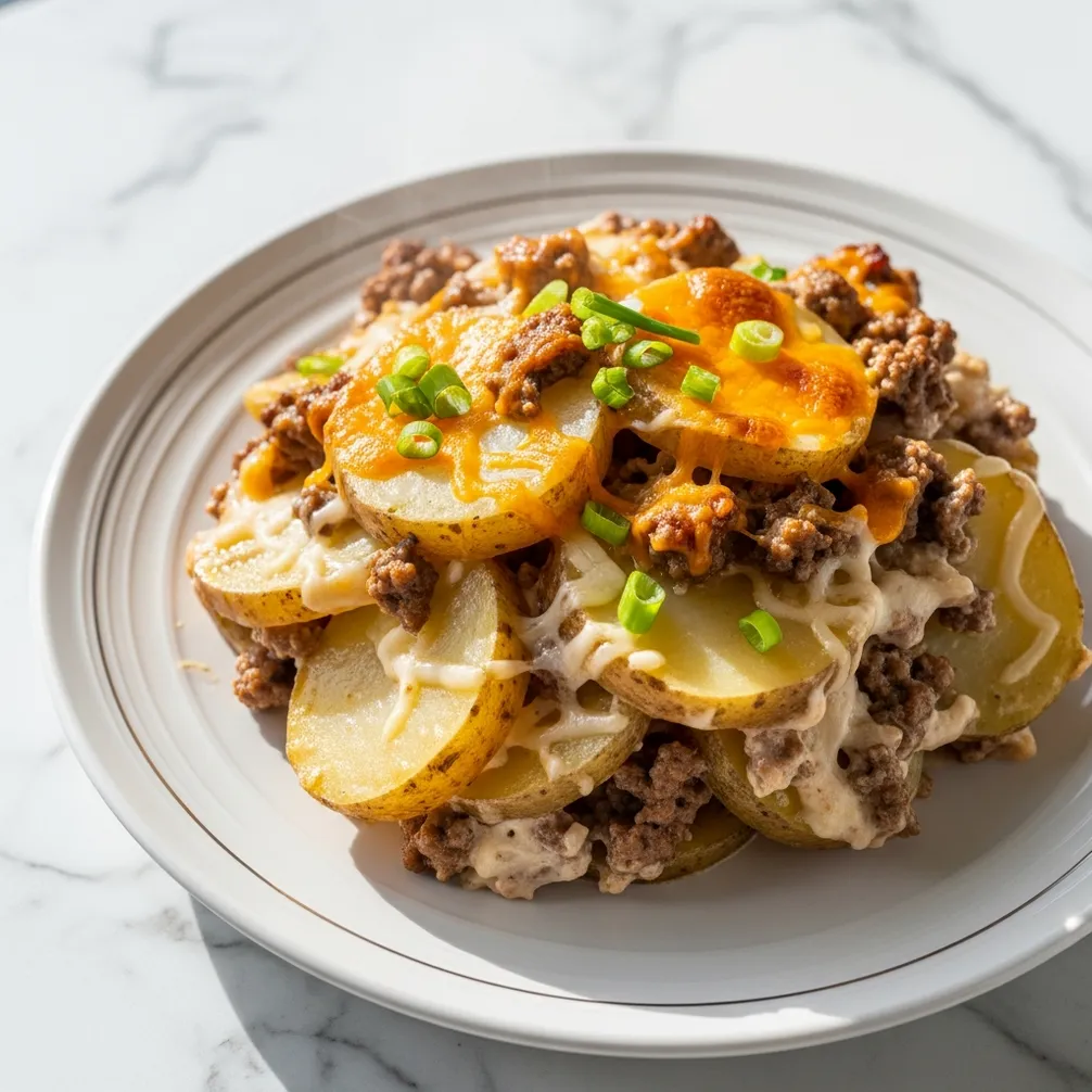 Crockpot Hamburger Potato Casserole