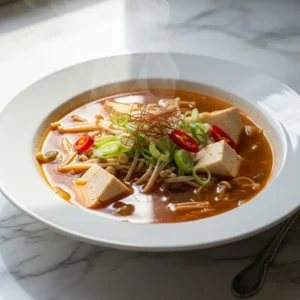 Enoki Soft Tofu Soup featured