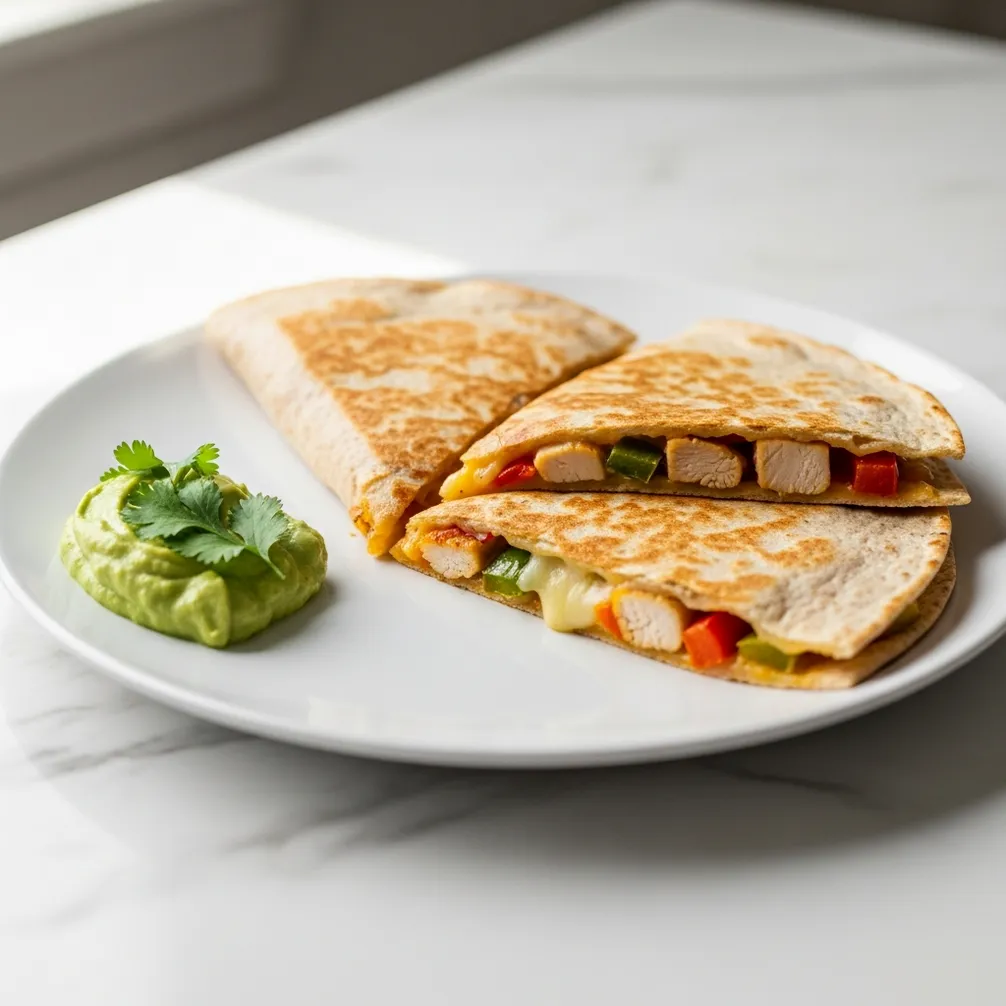 Healthy Baked Chicken Quesadilla