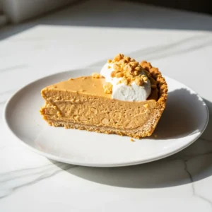 Healthy Peanut Butter Pie featured