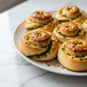 Herb Garlic Swirl Rolls featured