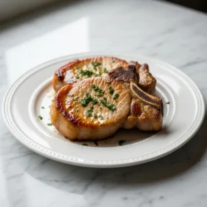 Juicy Oven Baked Pork Chops featured