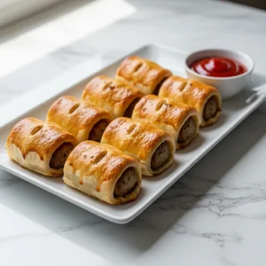Keto Sausage Rolls Recipe With Low Carb featured