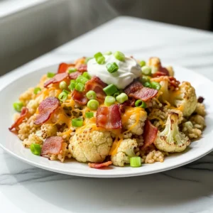 Loaded Rice Cauliflower featured