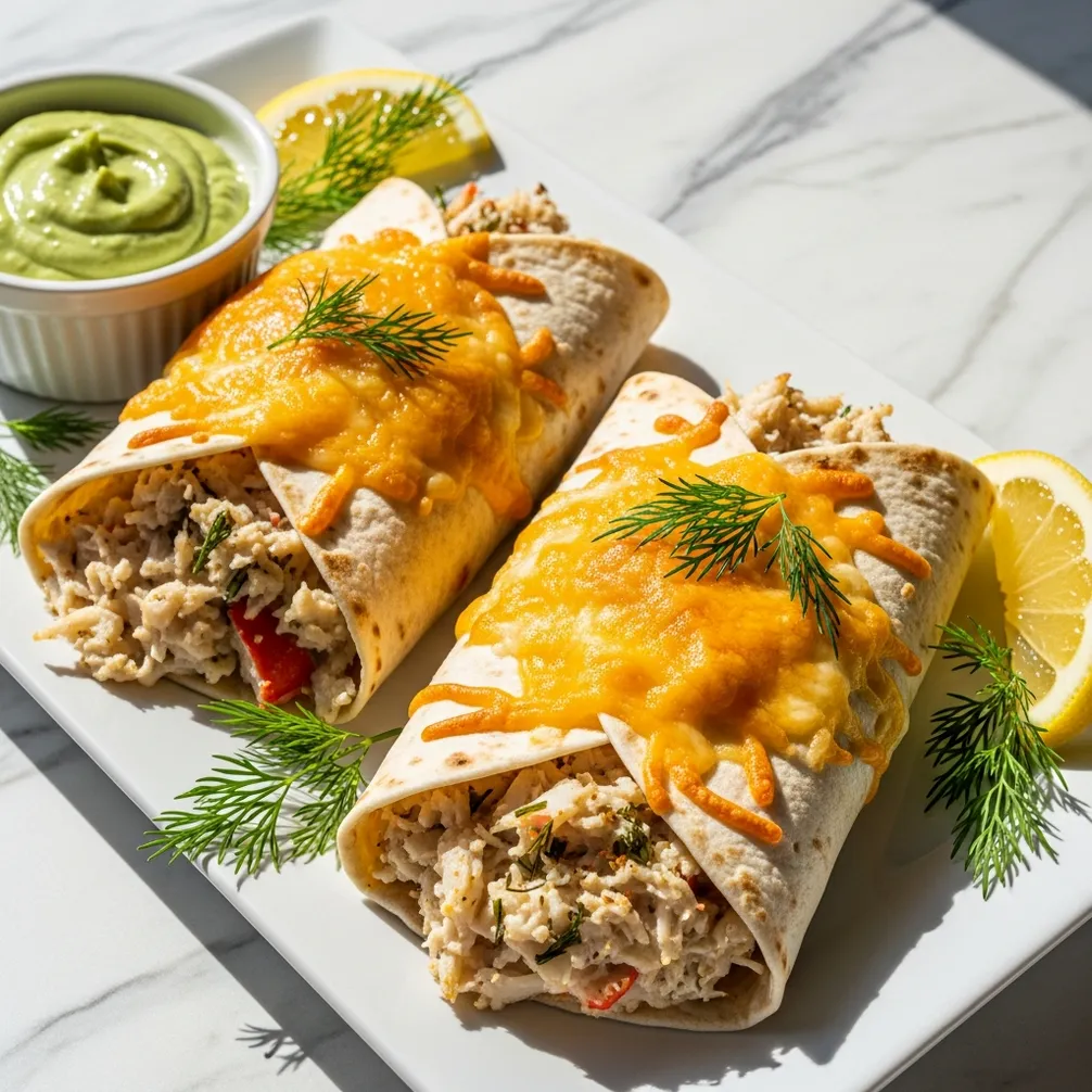Low-Carb Crab Melt Wraps