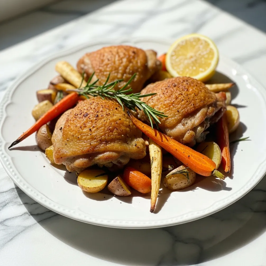 40-Min Oven Baked Chicken Thighs