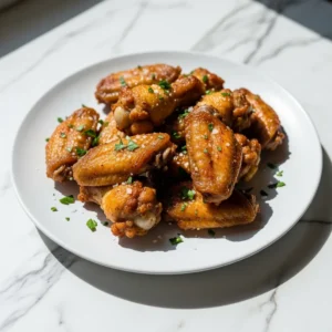 Oven Baked Chicken Wings featured