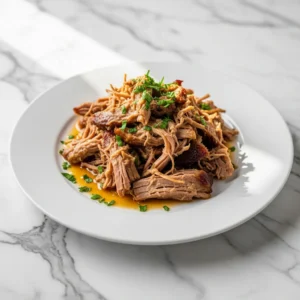 Slow Cooker Pulled Pork Oven Roasted featured