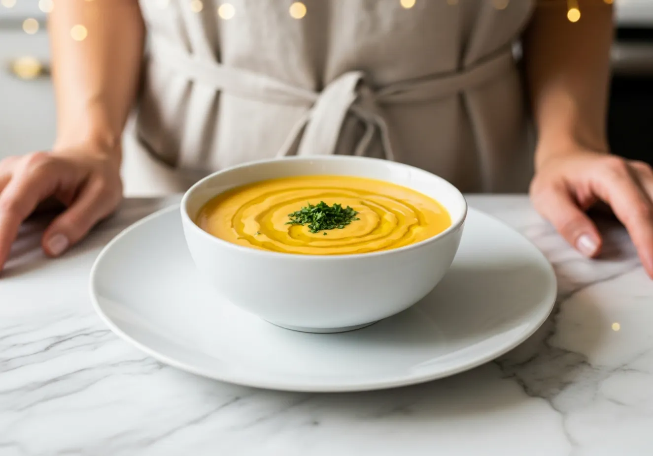 A beautiful lifestyle shot of the Tangy Lemon Dijon Vinaigrette in a jar next to a fresh salad.