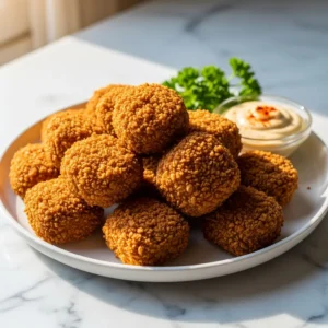 Vegan Chick Fil A Style Tofu Nuggets featured